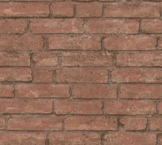 Wallpaper non-woven stone wall brown 37747-1