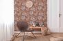 Non-woven wallpaper jungle orange white brown 37520-4 4
