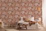Non-woven wallpaper jungle orange white brown 37520-4 6