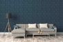 Non-woven wallpaper stripes blue black 37525-5 5