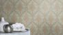 Non-Woven Wallpaper Rasch Baroque blue Metallic 420531 4