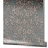 Non-Woven Wallpaper Ornaments metallic grey pink 32604 2