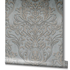 Non-Woven Wallpaper Ornaments metallic grey gold 32605 2
