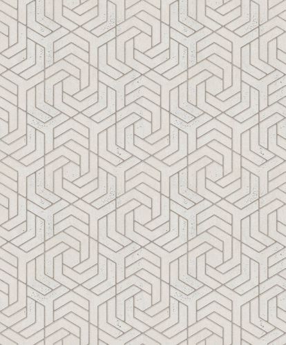Non-Woven Wallpaper 3D Graphic metallic greige gold 32608