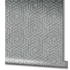 Non-Woven Wallpaper 3D Graphic metallic grey gold 32610 2