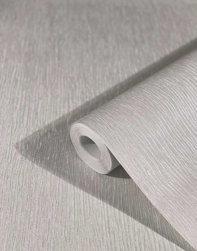 Non-Woven Wallpaper Lines Silk metallic grey 32622