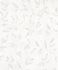 Non-Woven Wallpaper Leaves metallic white grey 32632 1