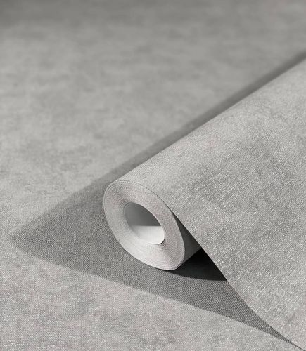 Non-Woven Wallpaper Plain Mottled dark grey 32404