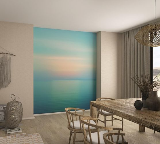Photo Wallpaper Digital Print Horizon turquoise 32544
