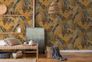 Non-Woven Wallpaper Floral Leaves yellow brown 37860-1 4