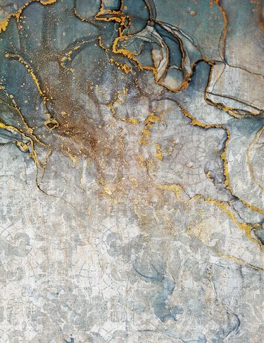 Digital Print Photo Wallpaper Stone grey gold DD118829