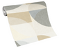 Non-Woven Wallpaper Elle Circle beige Glitter 10150-02 3