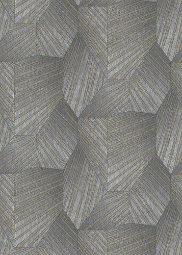Non-Woven Wallpaper Elle Triangles silver Gloss 10152-10