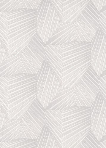 Non-Woven Wallpaper Elle Triangles grey Glitter 10152-31