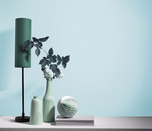 room image non-woven wallpaper light blue glitter Elle Decoration 10171-18