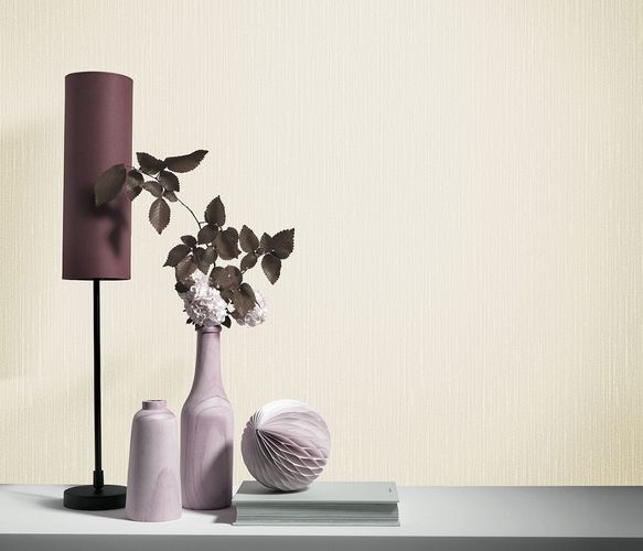 room image non-woven wallpaper Elle Decoration plain taupe glitter 10171-37