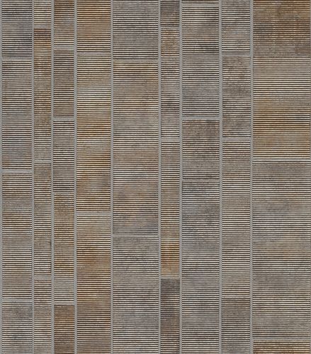 Non-Woven Wallpaper Rasch Tiles silver gold 428216