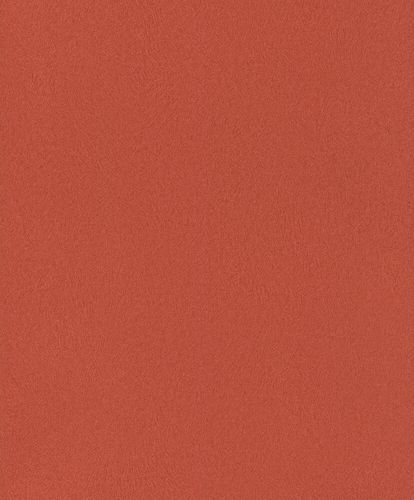 Non-Woven Wallpaper Rasch Fur Plain orange-red 418682