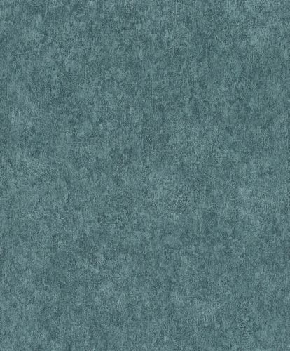 Non-Woven Wallpaper Rasch Plain Plaster blue 617153