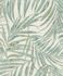 Non-Woven Wallpaper Rasch Leaves green grey 617443 1