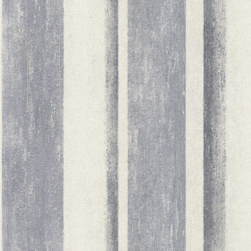 Non-Woven Wallpaper Rasch Blockstripes blue 617788