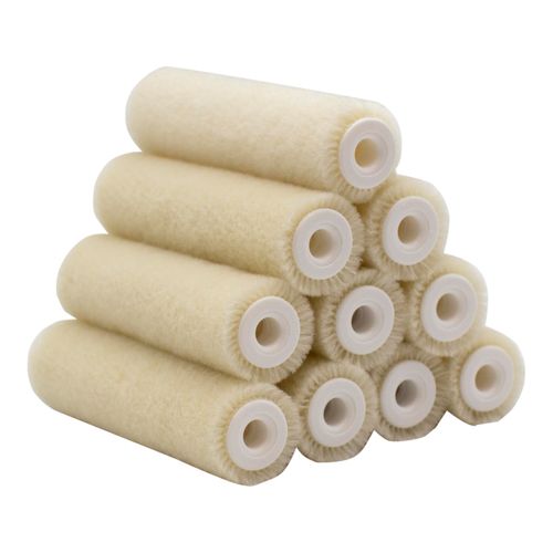 10x Small Area Roller Velours 17 mm Core Varnish Roller