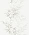 Non-Woven Wallpaper Floral Leaves white brown grey 82223 1