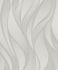 Non-Woven Wallpaper Waves Graphic silver Gloss 82234 1