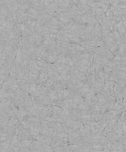 Non-Woven Wallpaper Plaster Look Cracks grey black 32805