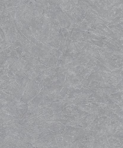 Non-Woven Wallpaper Plaster Look Metallic grey 32816