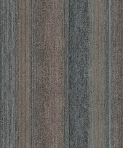 Non-Woven Wallpaper Stripes Gloss brown copper 32838