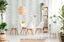 Non-Woven Wallpaper Leaves white green Gloss 37815-1 5