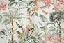 Photo Wallpaper Non-Woven Jungle Birds green pink grey 1