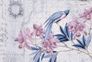 Photo Wallpaper Non-Woven Bird Blossoms blue purple grey 2