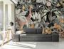 Photo Wallpaper Non-Woven Animals Jungle green grey 1