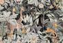 Photo Wallpaper Non-Woven Animals Jungle green grey 2