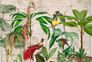 Photo Wallpaper Non-Woven Jungle Animals Map green 2