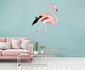 Photo Wallpaper Non-Woven Flamingo Water blue pink 1