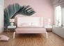 Photo Wallpaper Non-Woven Palm Leave Water pink green 1