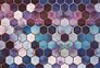 Photo Wallpaper Non-Woven 3D Mable Graphic purple blue 2