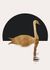 Photo Wallpaper Non-Woven Swan Lake Moon black gold 2