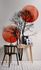 Photo Wallpaper Non-Woven Tree Moon Nature red black 1