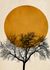 Photo Wallpaper Non-Woven Tree Nature Moon orange black 2
