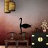 Photo Wallpaper Non-Woven Swan Lake Nature pink black 1