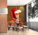 Photo Wallpaper Non-Woven Flamingo Sun orange gold 1