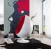 Photo Wallpaper Non-Woven Kiss Lips Dots blue red 1