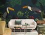 Photo Wallpaper Non-Woven Toucans Jungle Nature blue 1