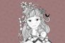 Photo Wallpaper Non-Woven Girl Cat red-brown 2
