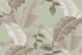 Photo Wallpaper Non-Woven Leaves Heliconias brown green 2