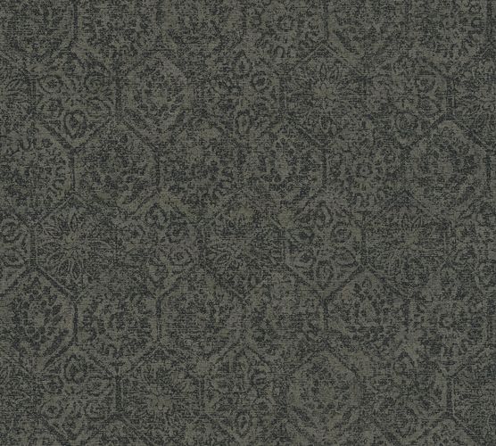 Non-Woven Wallpaper Orient Vintage Graphic grey 38022-3